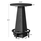 Table de pub cocktail ronde MAYEERTY 23.7, table moderne rustique peu encombrante pour bar à domicile et salon de bureau, conception stable anti-oscillation