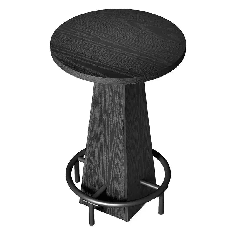 Table de pub cocktail ronde MAYEERTY 23.7, table moderne rustique peu encombrante pour bar à domicile et salon de bureau, conception stable anti-oscillation