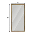 Miroir mural pleine longueur avec cadre, miroir de sol moderne pleine longueur pour chambre à coucher, dressing, grand miroir sur pied-Panipeachy