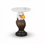 Table d'appoint Tête d'Aigle, Table d'appoint Statue d'Animal pour Décoration de Salon