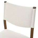 Christopher Knight Home Harry Chaises de salle à manger modernes rembourrées en bois d'hévéa (lot de 2)