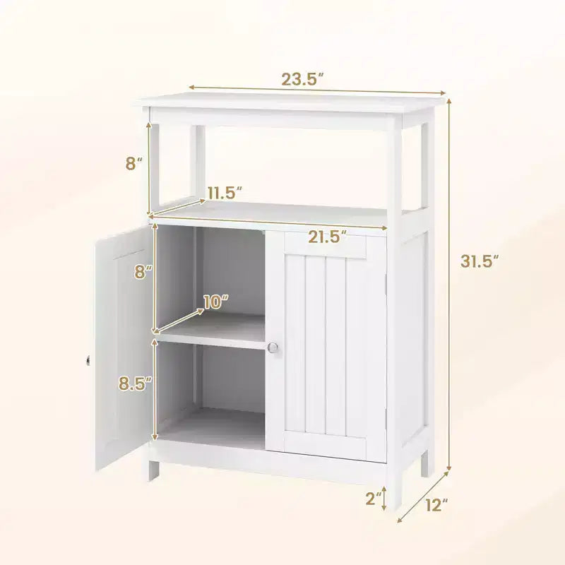 Meuble de salle de bain Dcolora avec 2 portes et étagère réglable