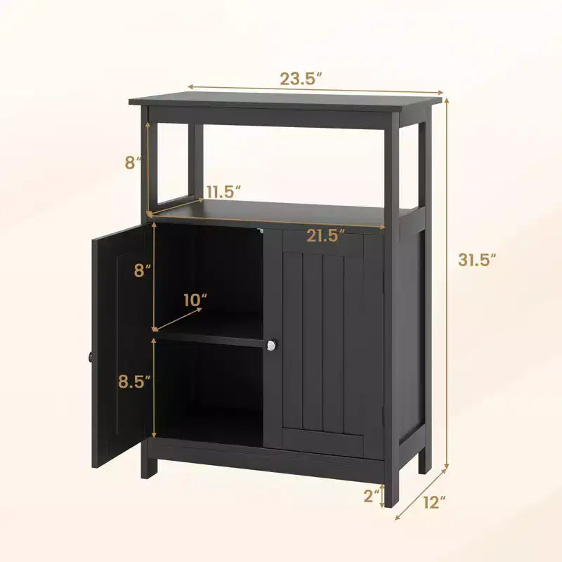 Meuble de salle de bain Dcolora avec 2 portes et étagère réglable