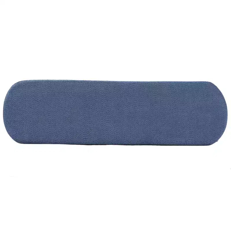 Banc rembourré avec pieds en hévéa, banc d'entrée ottoman ovale pour chambre à coucher, salon - ModernLuxe
