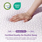 Matelas Sersper 12 pouces en mousse à mémoire de forme au gel rafraîchissant AeroChar, certifié CertiPUR-US et OEKO-TEX