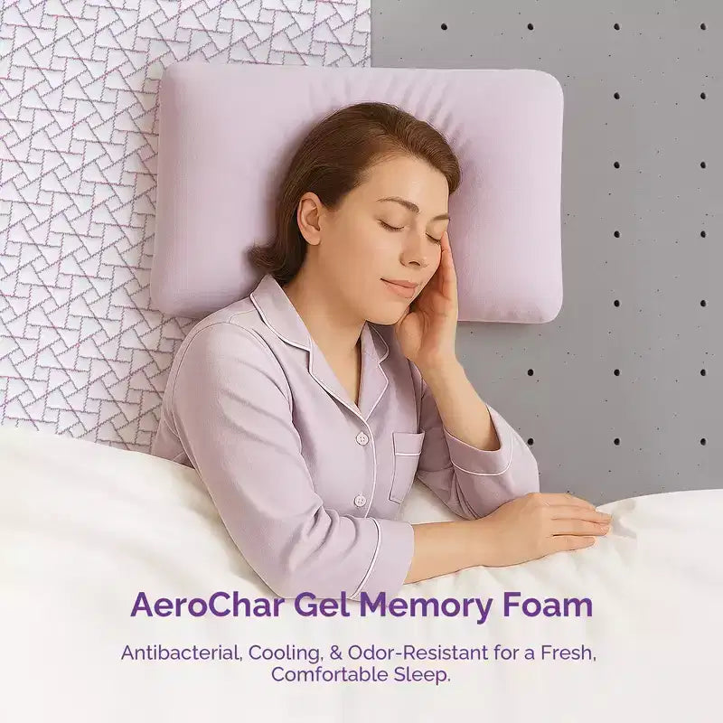 Matelas Sersper 12 pouces en mousse à mémoire de forme au gel rafraîchissant AeroChar, certifié CertiPUR-US et OEKO-TEX