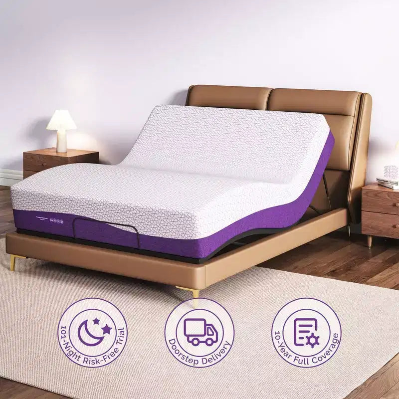 Matelas Sersper 12 pouces en mousse à mémoire de forme au gel rafraîchissant AeroChar, certifié CertiPUR-US et OEKO-TEX
