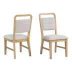 Chaises de salle à manger Roundhill Furniture Arden en bois massif, lot de 2