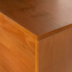 Meuble TV Mid-Century Modern en bois massif pour téléviseurs jusqu'à 80 pouces