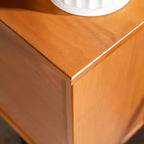 Meuble TV Mid-Century Modern en bois massif pour téléviseurs jusqu'à 80 pouces