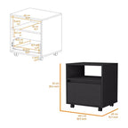 Duncan Table de Chevet/D'appoint Fonctionnelle et Élégante à 1 Tiroir pour Chambre à Coucher et Salon