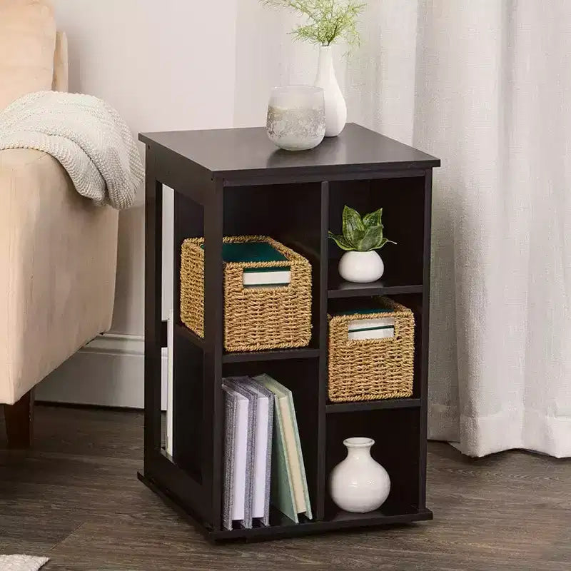 Table d'appoint rotative Lakeside Collection, élégante et pratique -