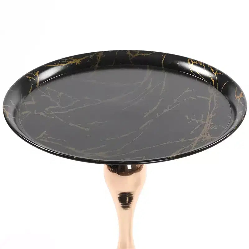 Jolie petite marque de jouets Table basse ronde queue de sirène, table d'appoint ronde, table piédestal moderne en métal, table d'appoint minimaliste pour petits espaces,