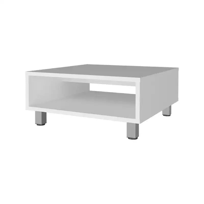 Jolie petite marque de jouets Table basse blanche avec rangement ouvert