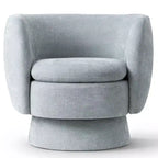 Lot de 2 fauteuils pivotants modernes avec revêtement en tissu, fauteuil lounge pivotant à 360° pour salon, chambre à coucher - Panipeachy