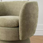Lot de 2 fauteuils pivotants modernes avec revêtement en tissu, fauteuil lounge pivotant à 360° pour salon, chambre à coucher - Panipeachy