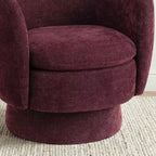 Lot de 2 fauteuils pivotants modernes avec revêtement en tissu, fauteuil lounge pivotant à 360° pour salon, chambre à coucher - Panipeachy