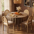 Chaises de salle à manger TYBOATLE, style moderne du milieu du siècle, avec dossier en rotin tissé à la main et assise rembourrée en chenille, pour cuisine ou salle à manger