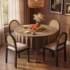 Chaises de salle à manger TYBOATLE, style moderne du milieu du siècle, avec dossier en rotin tissé à la main et assise rembourrée en chenille, pour cuisine ou salle à manger