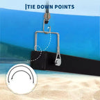 Support de rangement pour kayak robuste pour garage et extérieur, support de kayak autoportant avec roues pour kayak, canoë, planche de surf, paddleboard