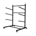Heavy Duty Kayak Storage Rack for Garage and Outdoor Storage, Freestanding Kayak Stand with Wheels for Kayak, Canoe, Surfboard, Paddleboard
