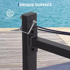 Support de rangement pour kayak robuste pour garage et extérieur, support de kayak autoportant avec roues pour kayak, canoë, planche de surf, paddleboard
