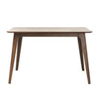 Ensemble de salle à manger moderne pour 4 personnes, 5 pièces, ensemble de table rectangulaire en bois massif avec 4 chaises rembourrées pour petite cuisine