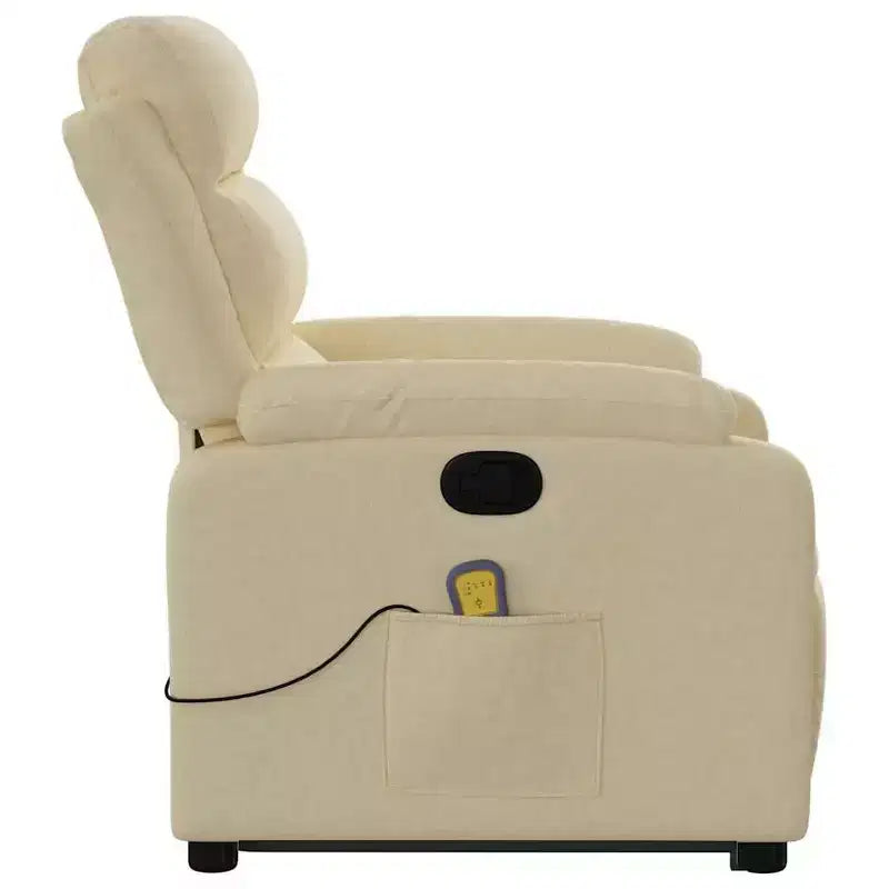 vidaXL Fauteuil inclinable de massage avec fonction releveur Gris clair
