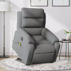 vidaXL Fauteuil inclinable de massage avec fonction releveur Gris clair