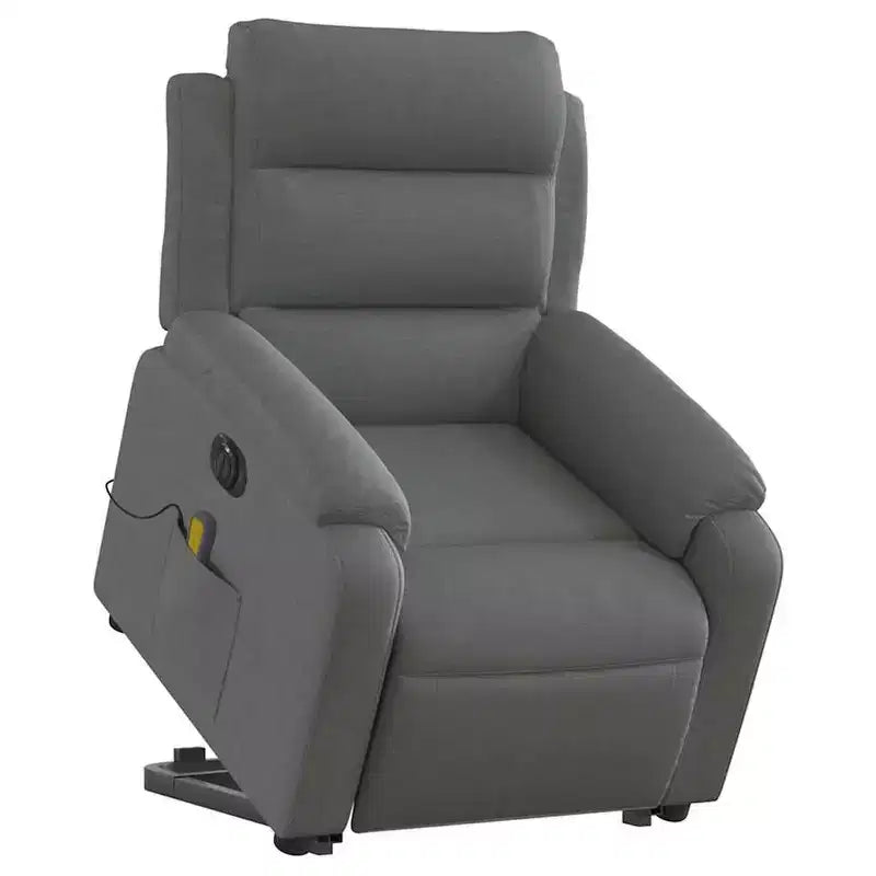 vidaXL Fauteuil inclinable de massage avec fonction releveur Gris clair