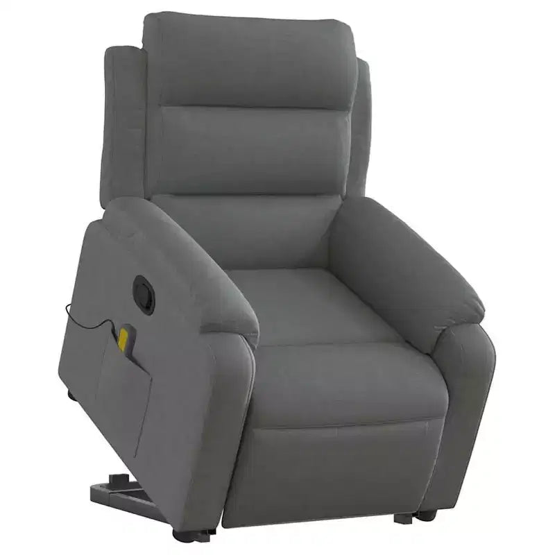 vidaXL Fauteuil inclinable de massage avec fonction releveur Gris clair