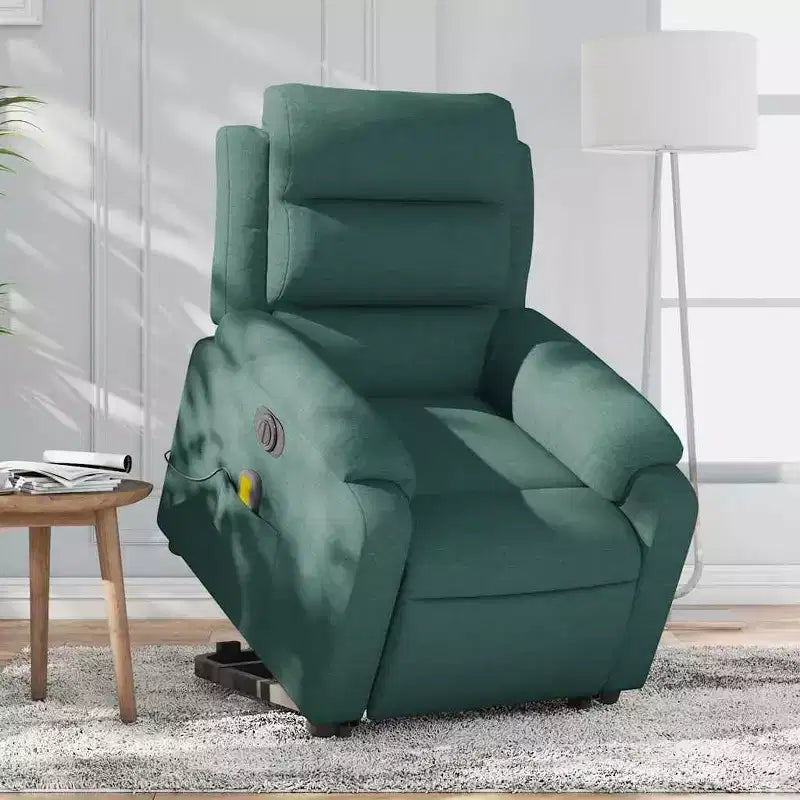 vidaXL Fauteuil inclinable de massage avec fonction releveur Gris clair