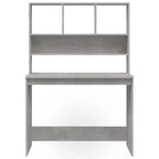 vidaXL Bureau Gris Béton Bois d'ingénierie 102 x 45 x 148 cm Bureau