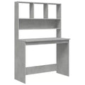 vidaXL Bureau Gris Béton Bois d'ingénierie 102 x 45 x 148 cm Bureau