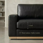 Dyonery 42 Fauteuil Accent pour Salon, Fauteuil Inclinable Large Surdimensionné, Fauteuil en Tissu Chenille, Cadre en Bois Massif, Coussins à Ressorts, Assemblage Facile