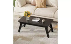 Table basse pliable DEXYLLO, petite table basse compacte contemporaine sans assemblage requis pour salon, maison, petit espace, noire