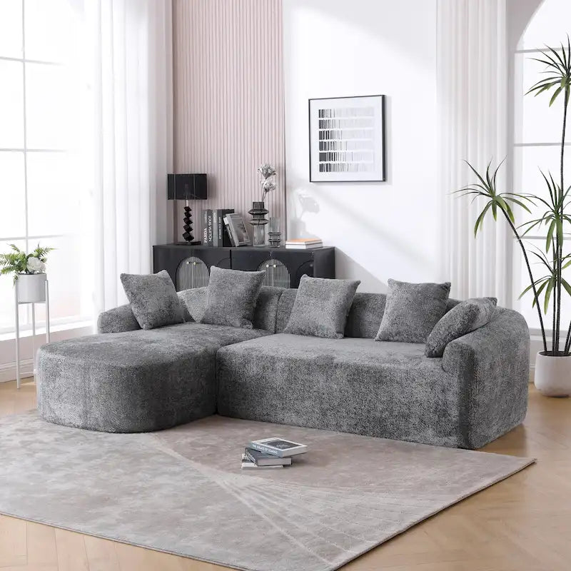 Canapé d'angle en boucle 3 places 99,21 W