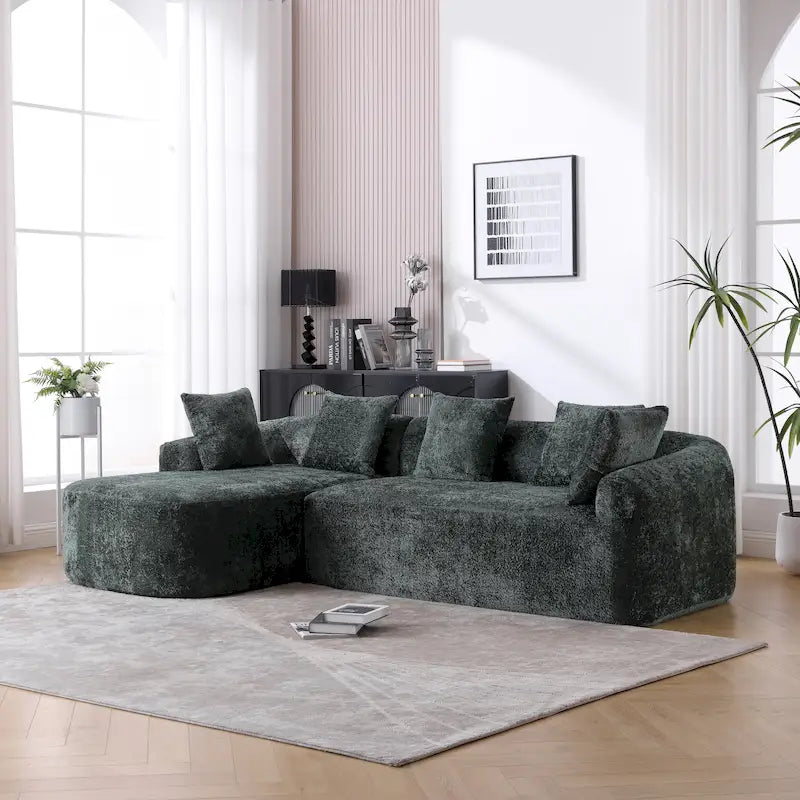 Canapé d'angle en boucle 3 places 99,21 W