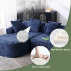 Canapé d'angle en boucle 3 places 99,21 W