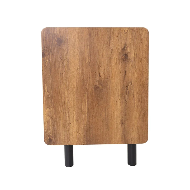 Meuble TV Mid-Century avec 3 armoires, console multimédia pour téléviseurs jusqu'à 70 pouces, centre de divertissement avec rangement