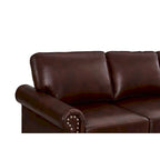 Ensemble de canapés 3 pièces en similicuir style Mid-Century Modern avec rangement, 1+2+3 places