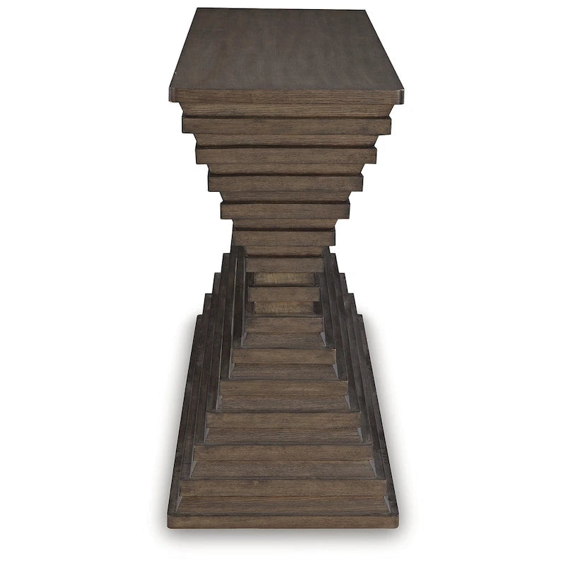 Table de canapé marron - 72 L x 18 P x 34,75 H