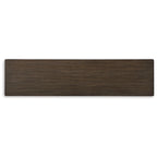 Table de canapé marron - 72 L x 18 P x 34,75 H