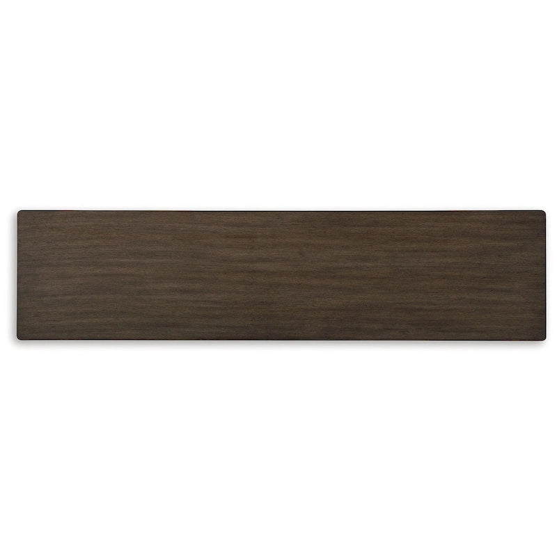 Table de canapé marron - 72 L x 18 P x 34,75 H