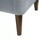 Okak Fauteuil d'appoint contemporain avec boutons capitonnés, coussin rembourré et pieds en bois, pour salon, chambre ou coin lecture