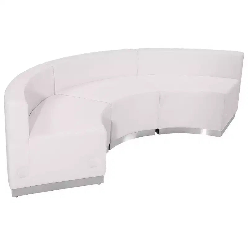 Configuration de réception 3 pièces en similicuir Flash Furniture HERCULES série Alon