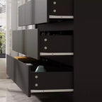 Famapy Commode Horizontale Minimaliste Moderne à 9 Tiroirs – Organiseur Spacieux pour Chambre/Salon