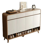 Meuble de rangement pour chaussures de couloir en bois moderne, taille moyenne