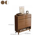 Meuble de rangement pour chaussures de couloir en bois moderne, taille moyenne