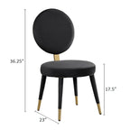 Ensemble de table et de chaises de salle à manger rondes Morden Fort Modern Luxury 5 pièces